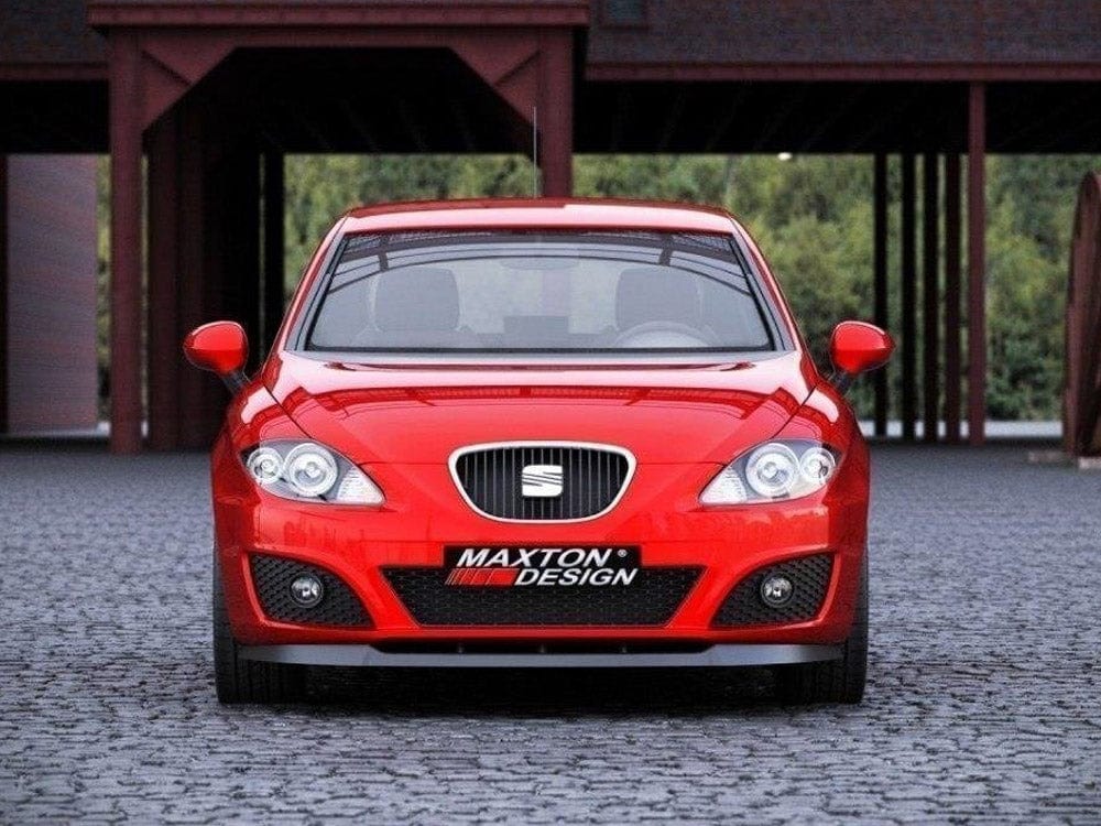 Maxton Design Gloss Black Front Splitter Seat Leon MK2 (Facelift) Maxton Design SR