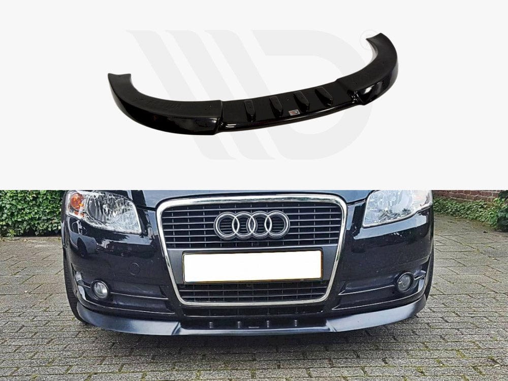 Maxton Design Gloss Black Front Splitter V.1 Audi A4 B7 Maxton Design SR