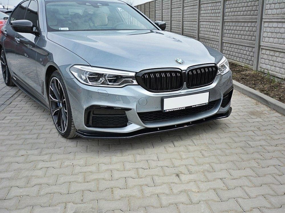 Maxton Design Gloss Black Front Splitter V.1 Bmw 5 G30 / G31 M-sport 2017-2020 Maxton Design SR