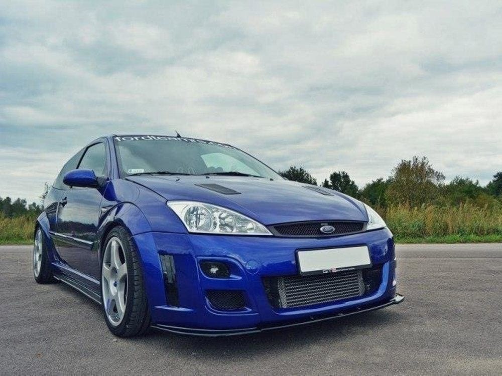Maxton Design Gloss Black Front Splitter V.1 Ford Focus MK1 RS Maxton Design SR