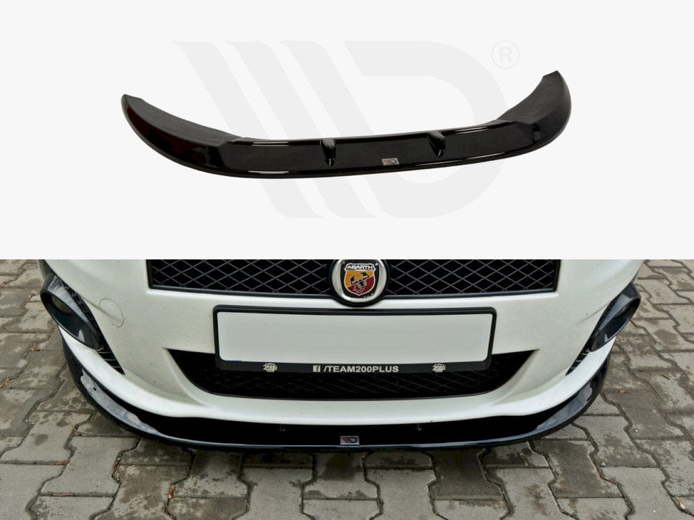 Maxton Design Gloss Black Front Splitter V.2 Fiat Grande Punto Abarth Maxton Design SR