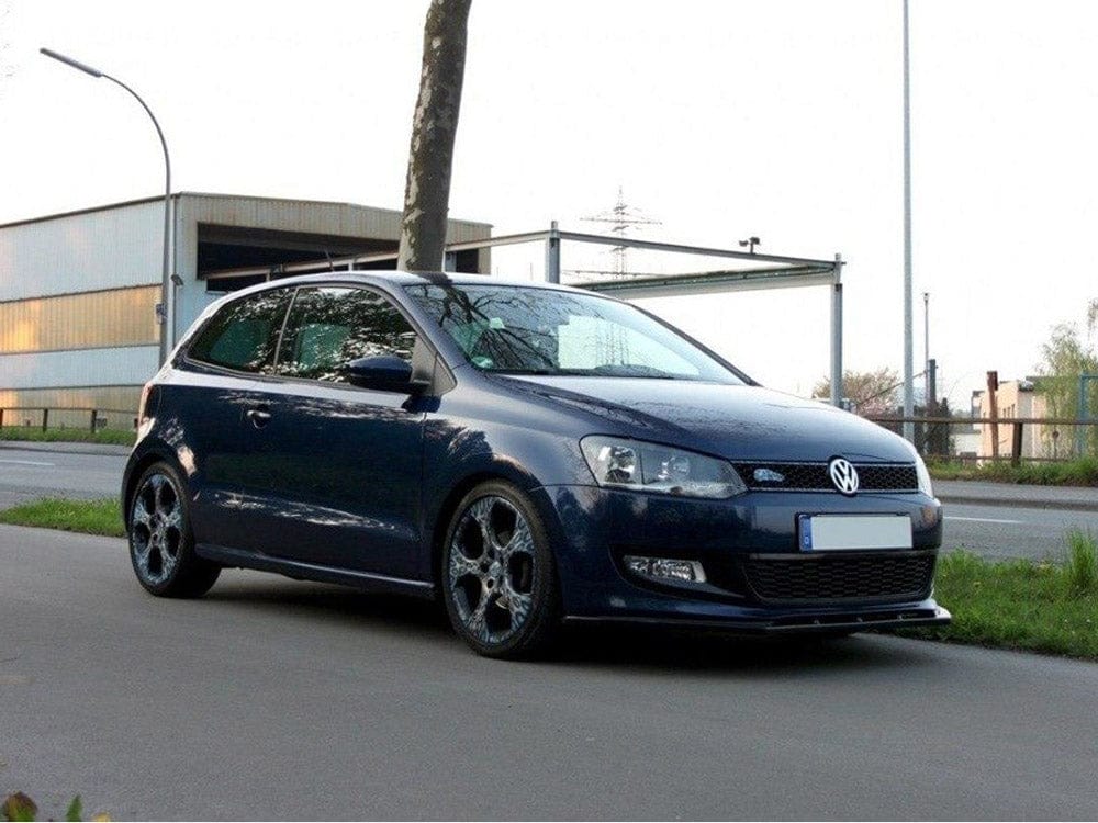 Maxton Design Gloss Black Front Splitter VW Polo MK5 Standard 2009-2014 Maxton Design SR