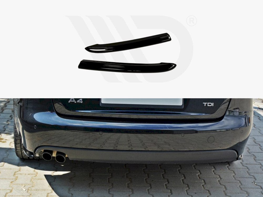 Maxton Design Gloss Black Rear Side Splitters Audi A4 B8 Maxton Design SR
