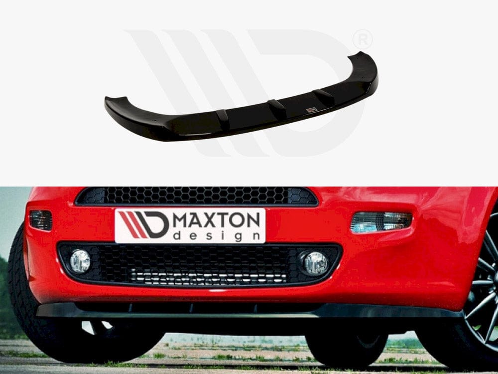 Maxton Design Gloss Black / Red Front Splitter Fiat Punto Evo Maxton Design SR