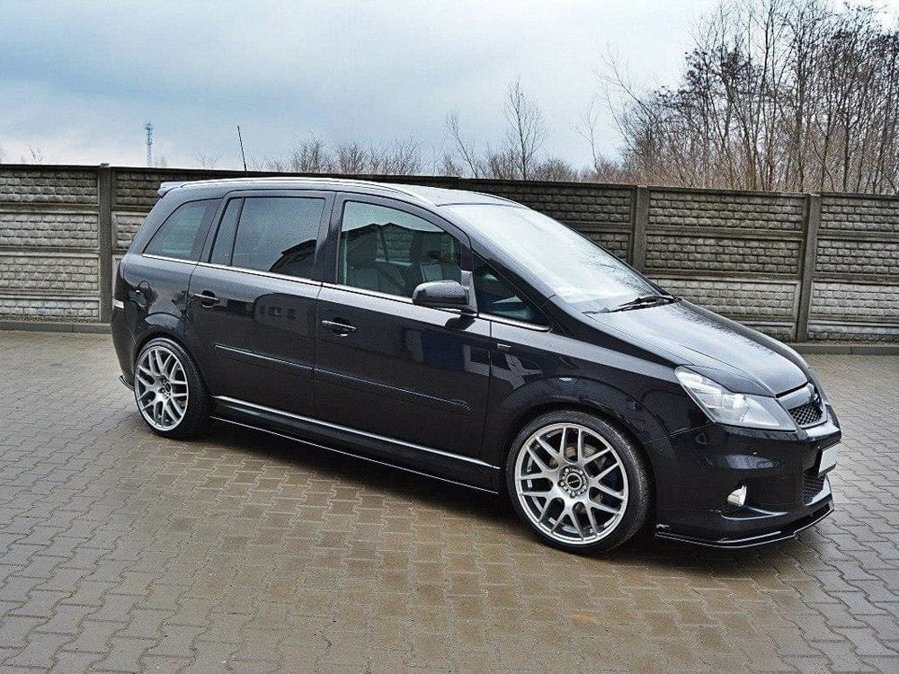Maxton Design Gloss Black Side Skirts Diffusers Vauxhall/opel Zafira B OPC Maxton Design SR