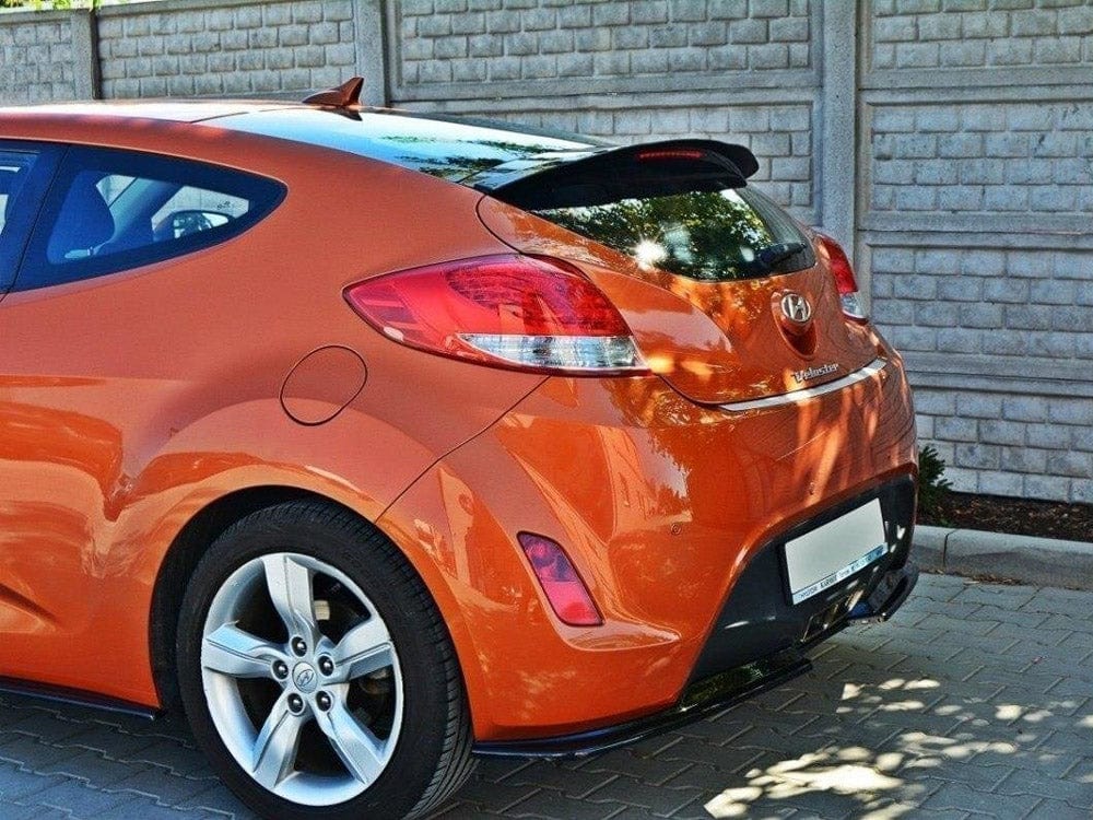 Maxton Design Gloss Black Spoiler CAP Hyundai Veloster Maxton Design SR