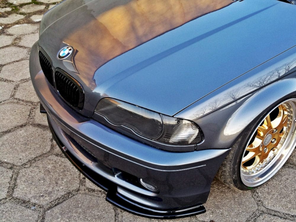 Maxton Design Gloss Black / Yellow Front Splitter Bmw 3 E46 Mpack Coupe 1999-2003 Maxton Design SR