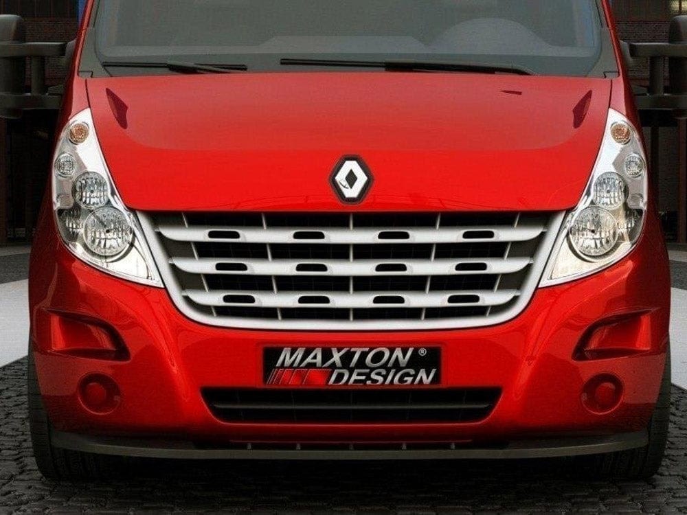 Maxton Design Gloss Black / Yellow Front Splitter Renault Master MK3 Maxton Design SR