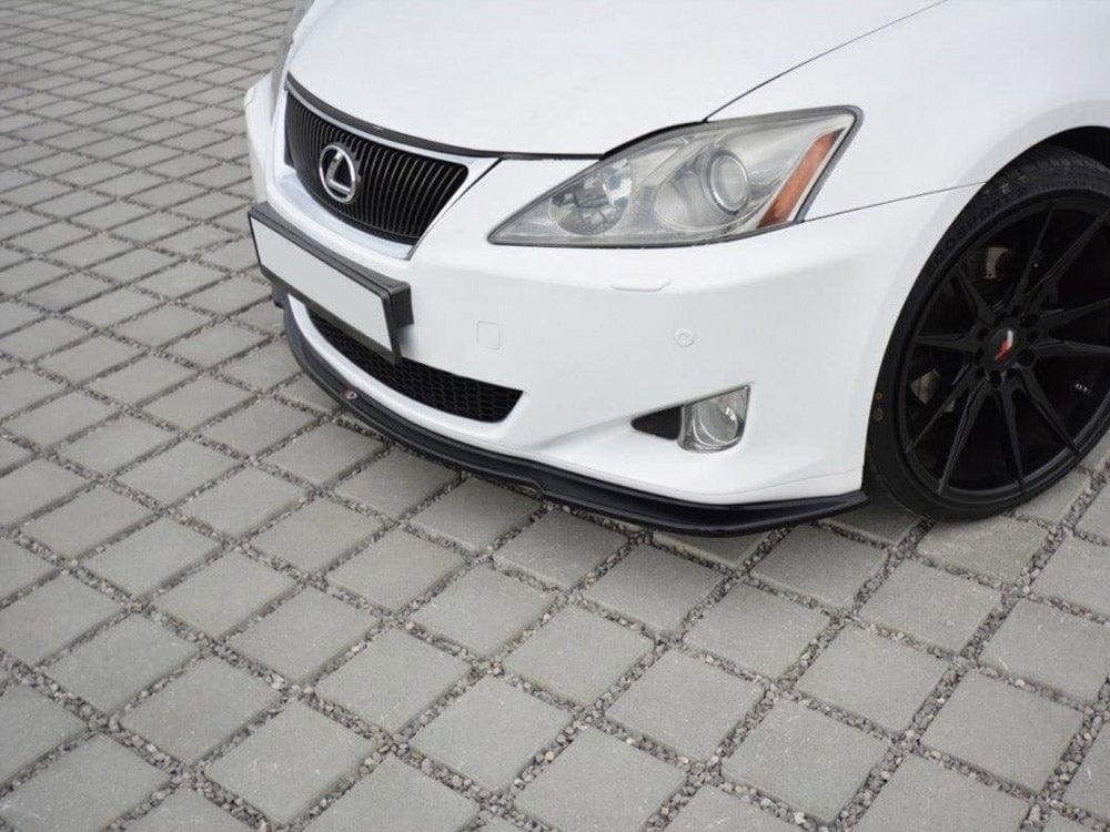 Maxton Design Gloss Black / Yellow Front Splitter V.1 Lexus IS MK2 Maxton Design SR