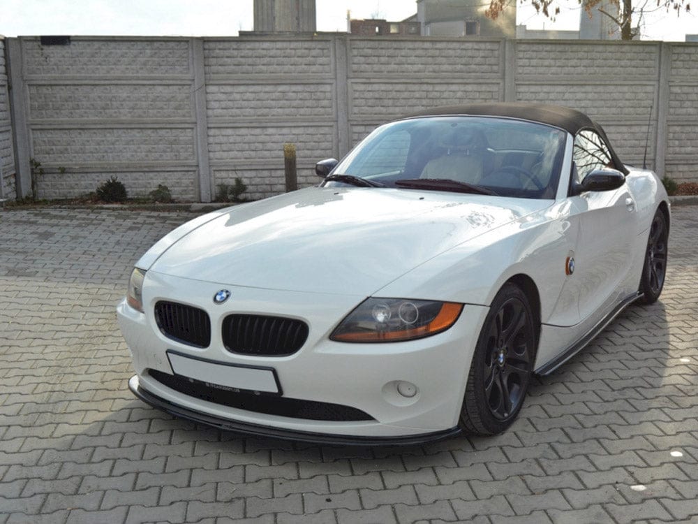 Maxton Design Gloss Black / Yellow Front Splitter V.2 Bmw Z4 E85 (Preface) 2002-2006 Maxton Design SR