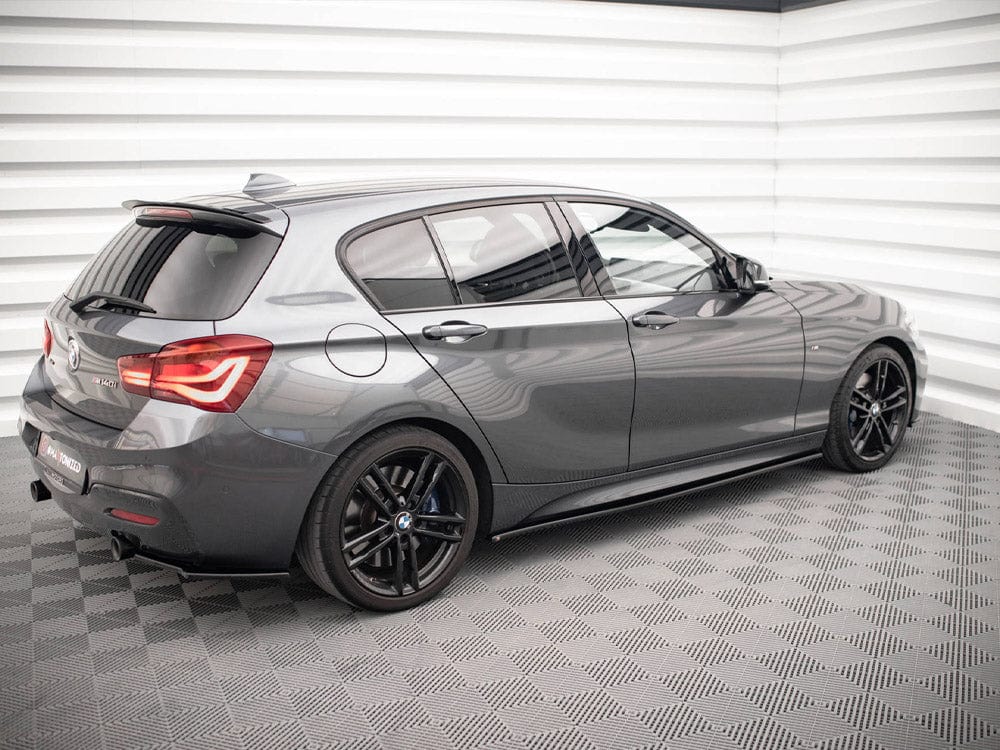 Maxton Design Gloss Black / Yellow Side Skirts Diffusers V.1 BMW 1 F20 M135i / M140i / M-Pack Maxton Design SR