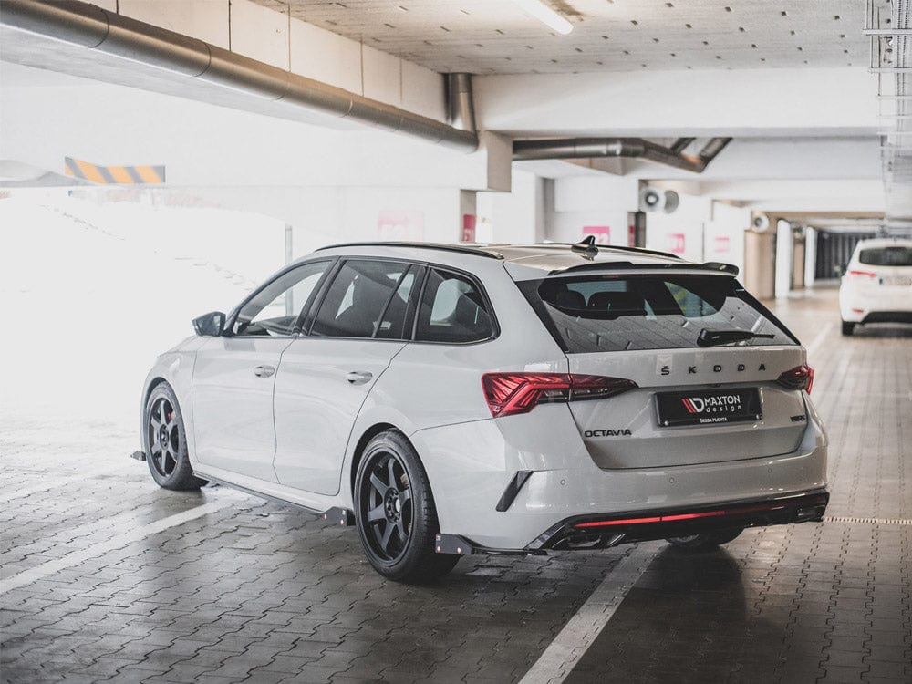 Maxton Design Rear Side Splitters V.2 + Flaps Skoda Octavia RS Mk4 Maxton Design SR