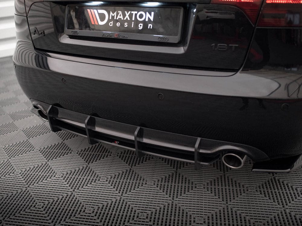 Maxton Design Red Street PRO Rear Diffuser Audi A4 S-Line B7 Maxton Design SR