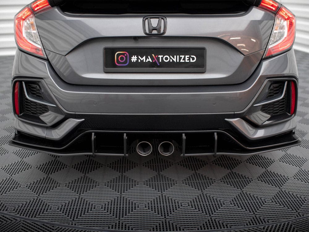 Maxton Design Red Street PRO Rear Diffuser Honda Civic Sport Mk 10 Maxton Design SR