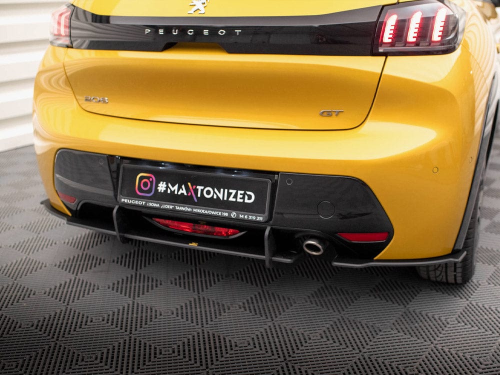 Maxton Design Red Street PRO Rear Valance Peugeot 208 GT Mk2 Maxton Design SR