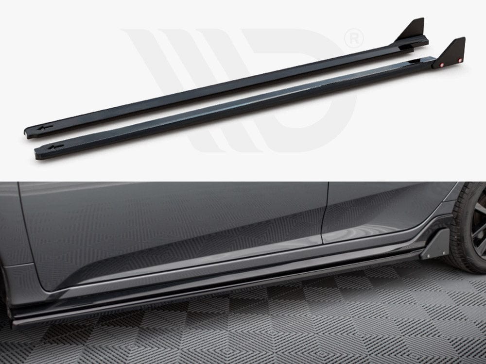 Maxton Design Side Skirts Diffusers + Flaps Honda Civic Sport Mk 10 Maxton Design SR