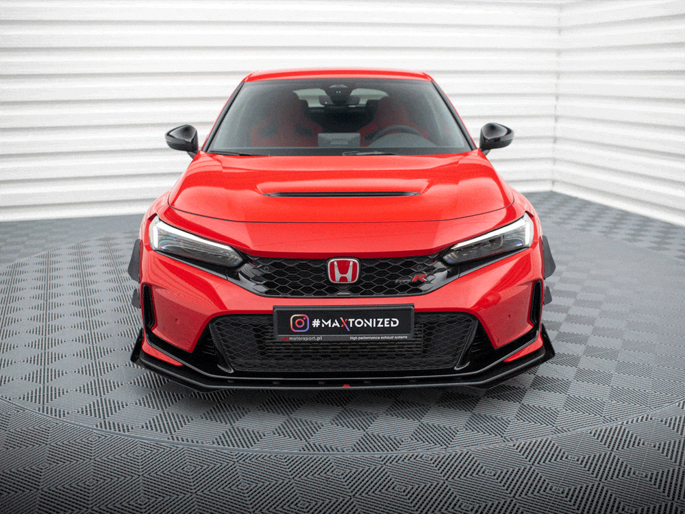 Maxton Design Street PRO Front Splitter + Flaps Honda Civic Type-R Mk 11 Maxton Design SR