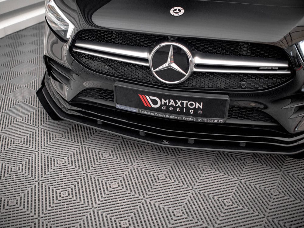 Maxton Design Street PRO Front Splitter + Flaps Mercedes A35 AMG / AMG-Line Aero Pack W177 Maxton Design SR