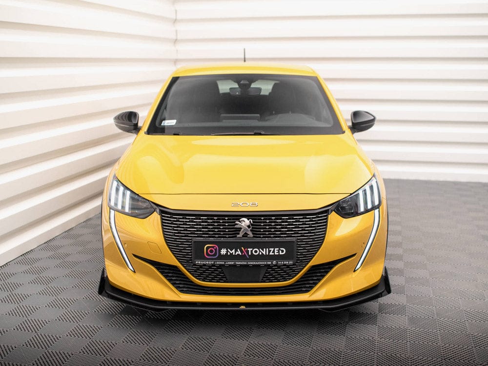 Maxton Design Street PRO Front Splitter + Flaps Peugeot 208 GT Mk2 Maxton Design SR