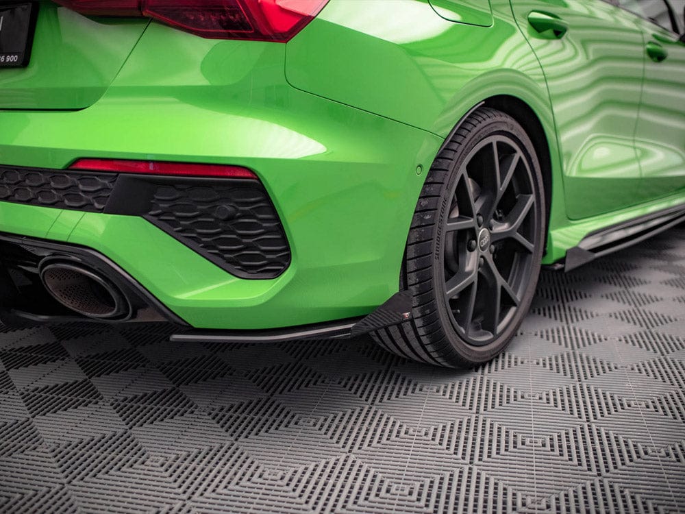 Maxton Design Street PRO Rear Side Splitters (+flaps) Audi RS3 Sedan 8Y 2020- Maxton Design SR