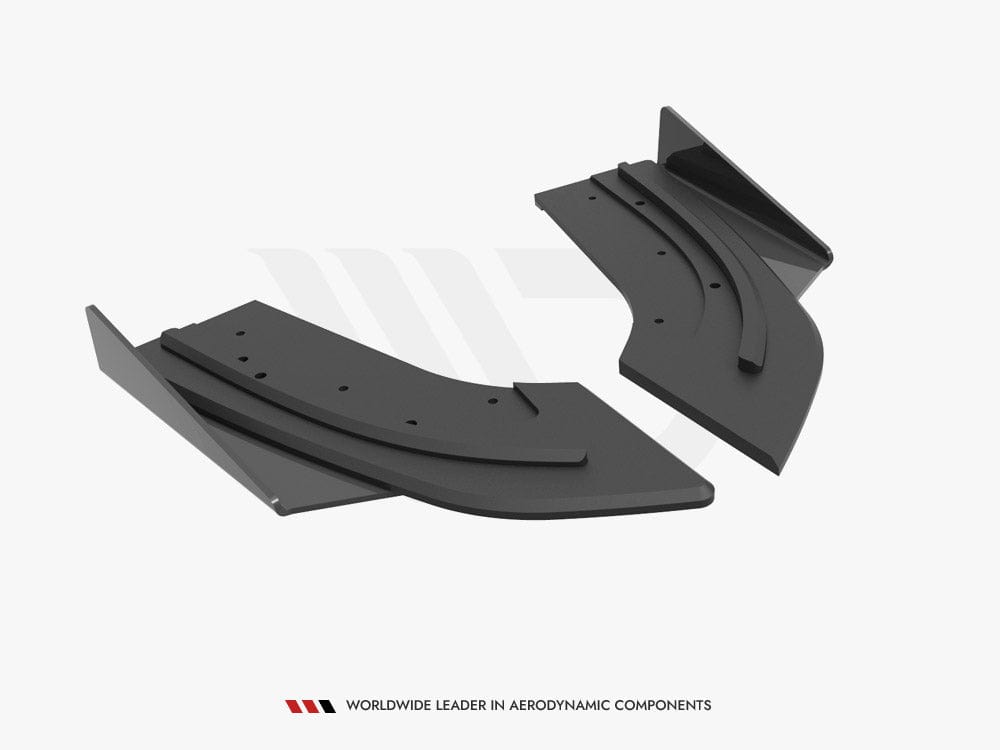 Maxton Design Street PRO Rear Side Splitters (+flaps) Mazda 3 MPS MK1 2006-2008 Maxton Design SR