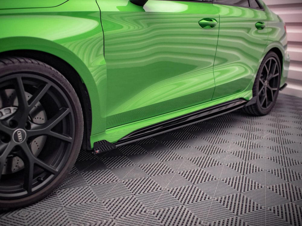 Maxton Design Street PRO Side Skirts Diffusers (+flaps) Audi RS3 Sedan 8Y 2020- Maxton Design SR