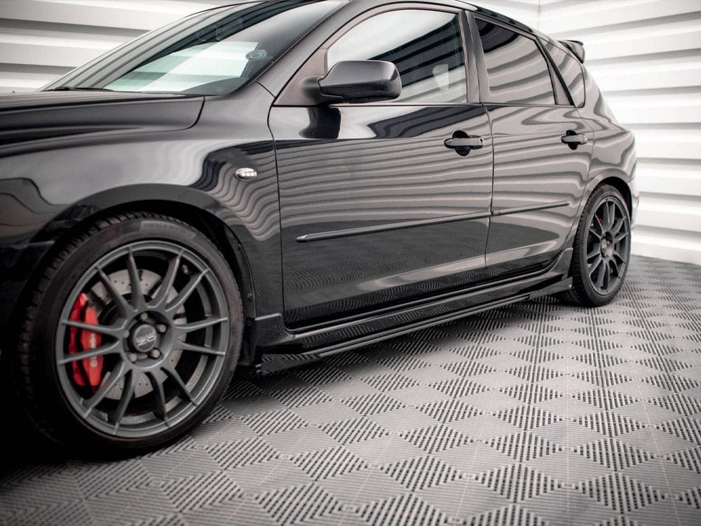 Maxton Design Street PRO Side Skirts Diffusers (+flaps) Mazda 3 MPS MK1 2006-2008 Maxton Design SR