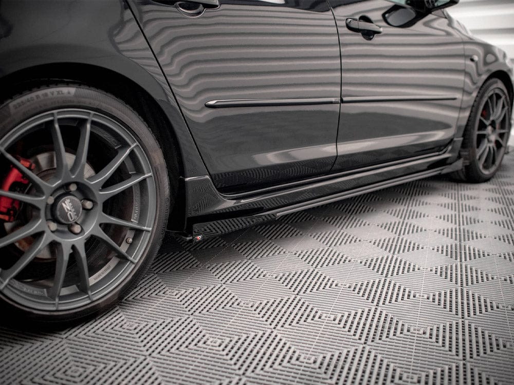 Maxton Design Street PRO Side Skirts Diffusers (+flaps) Mazda 3 MPS MK1 2006-2008 Maxton Design SR