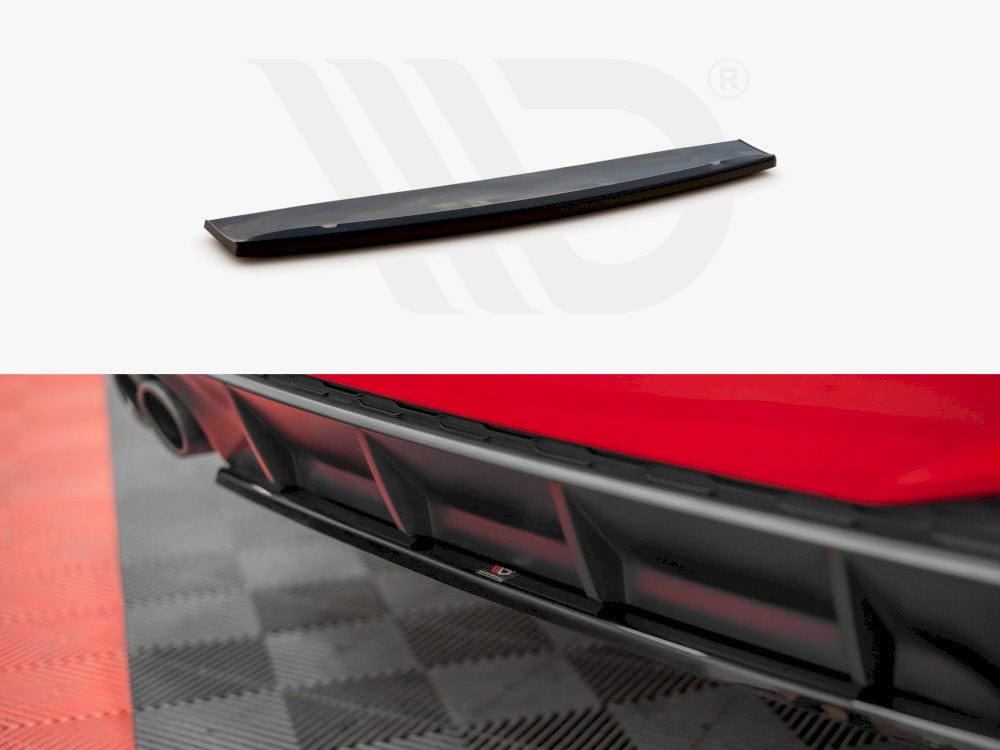 Maxton Design Textured Central Rear Splitter Audi A7 C8 S-Line 2017- Maxton Design SR