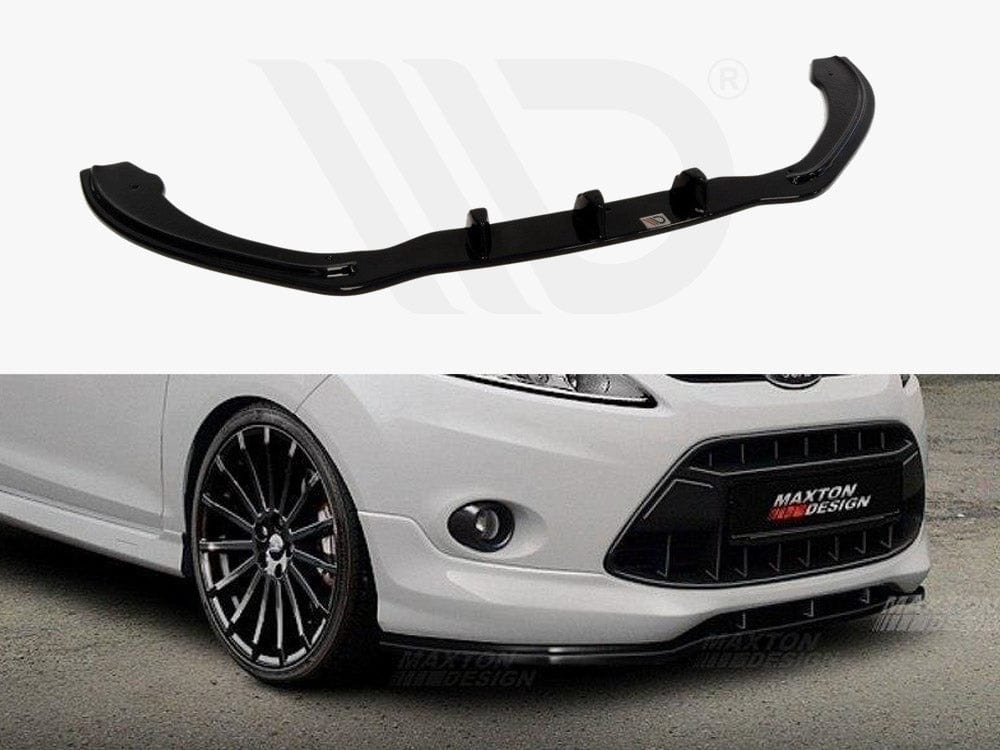 Maxton Design Textured Front Splitter For Ford Fiesta MK7 (For St-line / Zetec S) Maxton Design SR