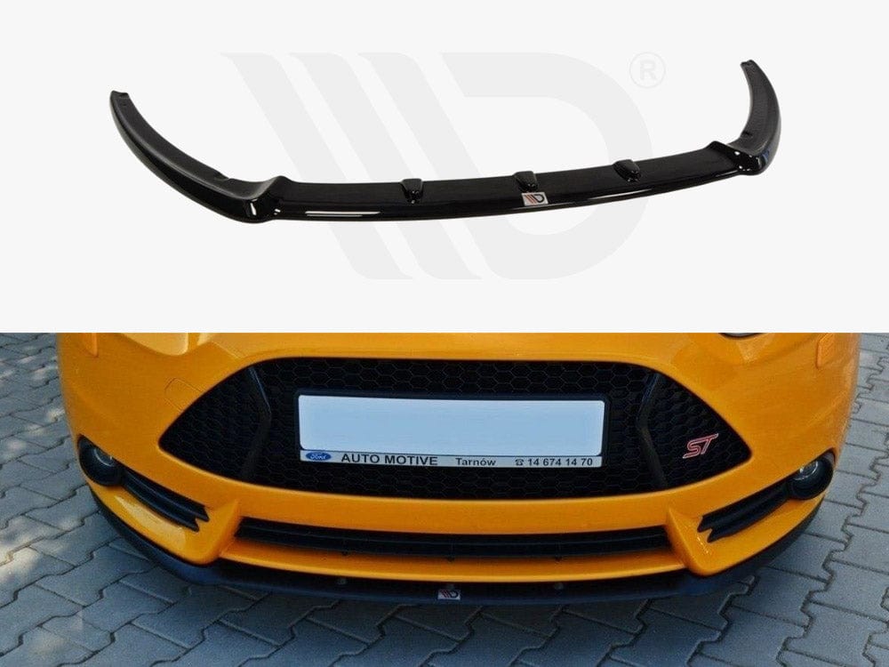 Maxton Design Textured Front Splitter Ford Focus MK3 ST (Cupra) Preface Model Maxton Design SR