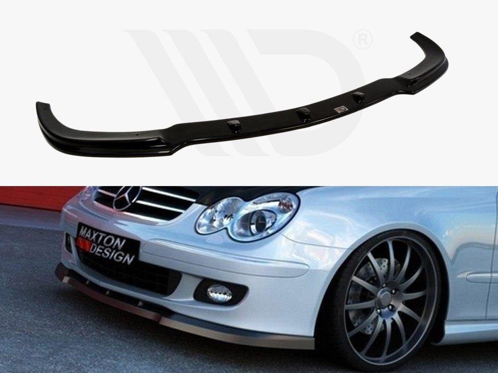 Maxton Design Textured Front Splitter Mercedes CLK W209 Facelift Model For Standard Version Maxton Design SR