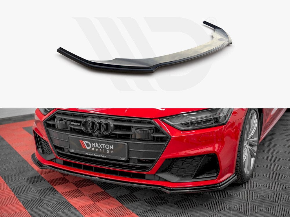 Maxton Design Textured Front Splitter V.1 Audi A7 C8 S-line / S7 C8 2017- Maxton Design SR