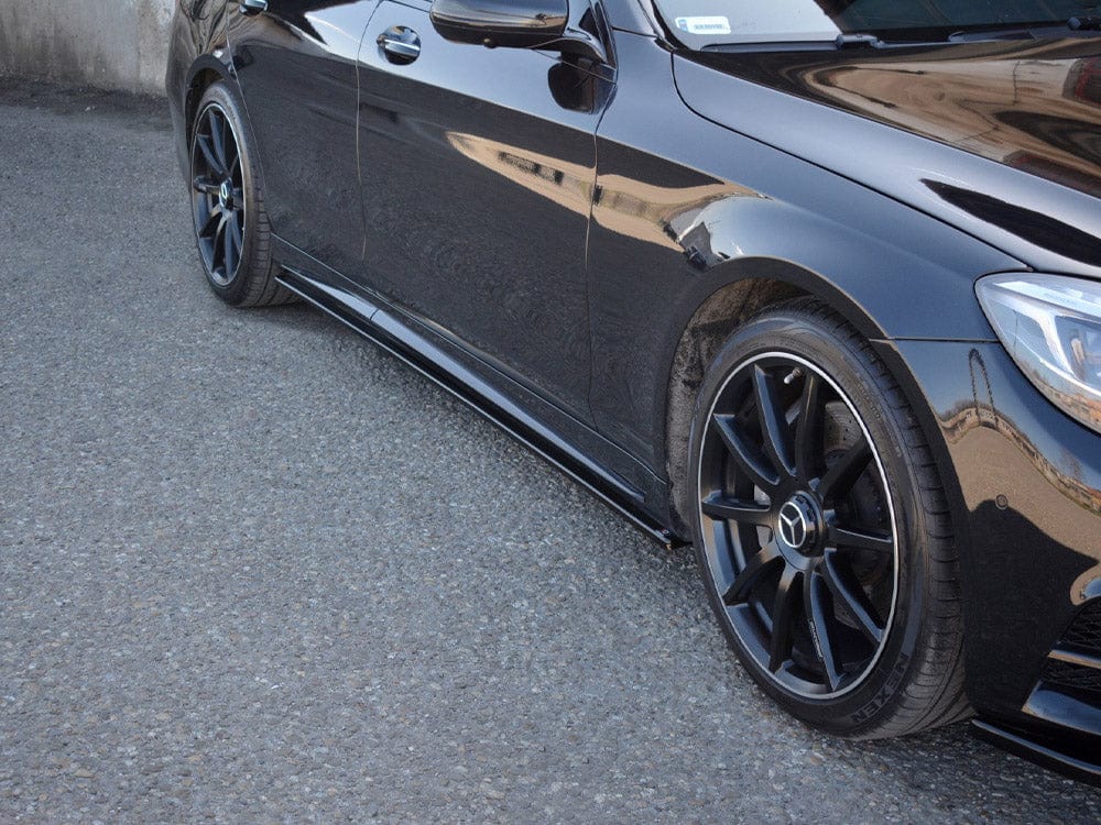 Maxton Design Textured / Orange Side Skirts Splitters Mercedes-benz S-class Amg-line W222 2013-2017 Maxton Design SR