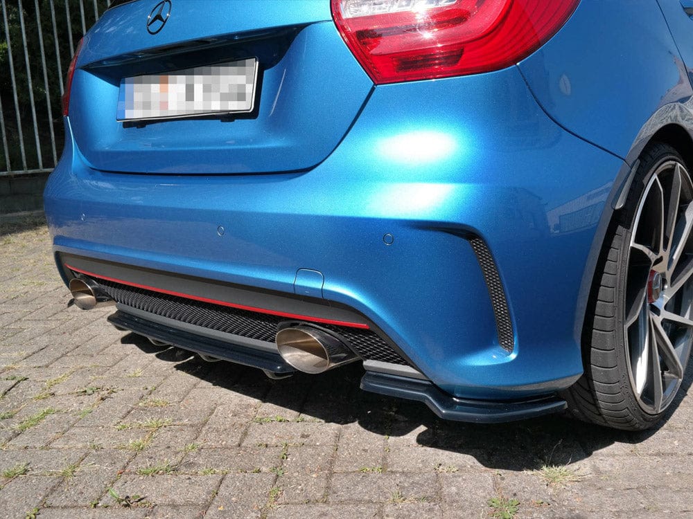 Maxton Design Textured Rear Side Splitters Mercedes A-class W176 Amg-line Pre-facelift 2013-2015 Maxton Design SR