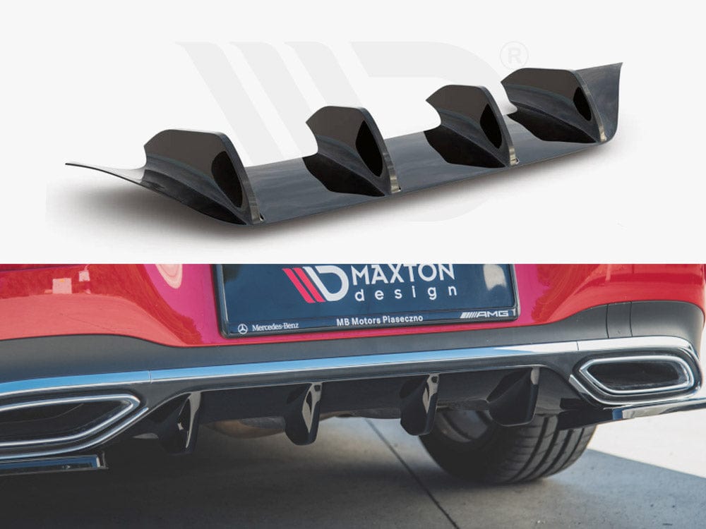 Maxton Design Textured Rear Valance Mercedes-Benz CLA Shooting Brake AMG-Line X118 2019- Maxton Design SR