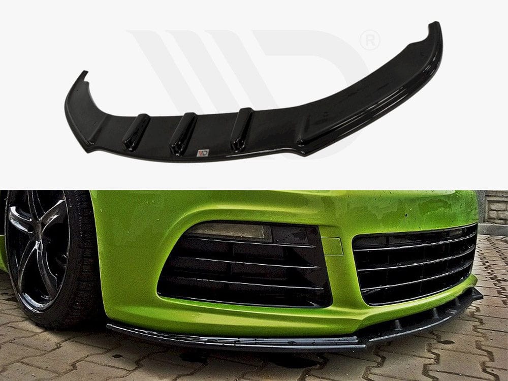 Maxton Design Textured / Red Front Splitter VW Scirocco R Maxton Design SR