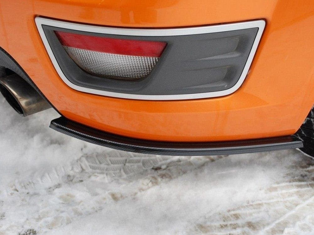 Maxton Design Textured / White Rear Side Splitters Ford Focus MK2 ST Preface Model Maxton Design SR