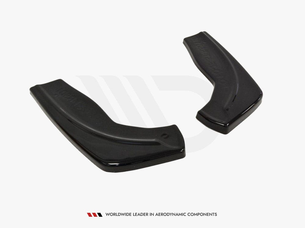 Maxton Design Textured / White Rear Side Splitters V.1 Ford Focus II ST Facelift Maxton Design SR