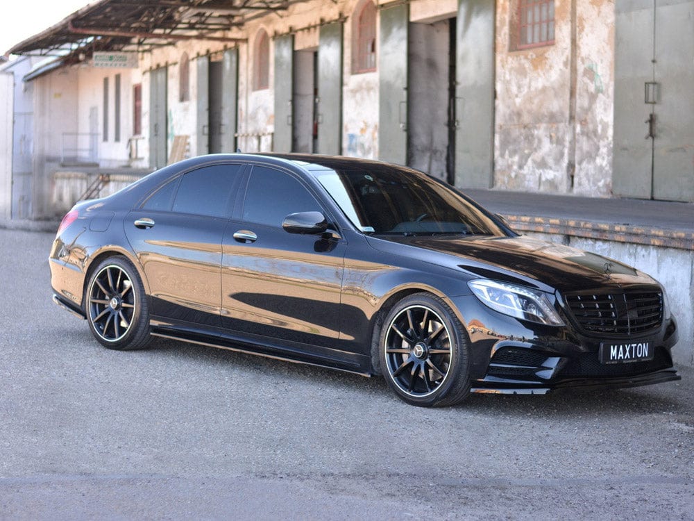 Maxton Design Textured / White Side Skirts Splitters Mercedes-benz S-class Amg-line W222 2013-2017 Maxton Design SR