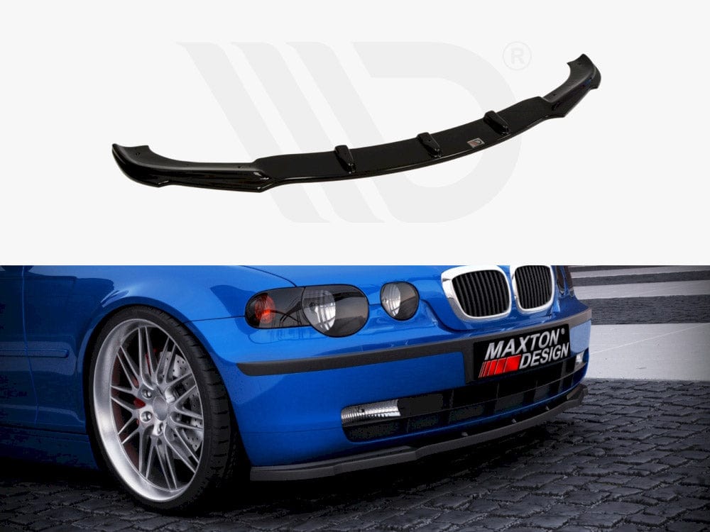 Maxton Design Textured / Yellow Front Splitter Bmw 3 E46 Compact 2000-2004 Maxton Design SR