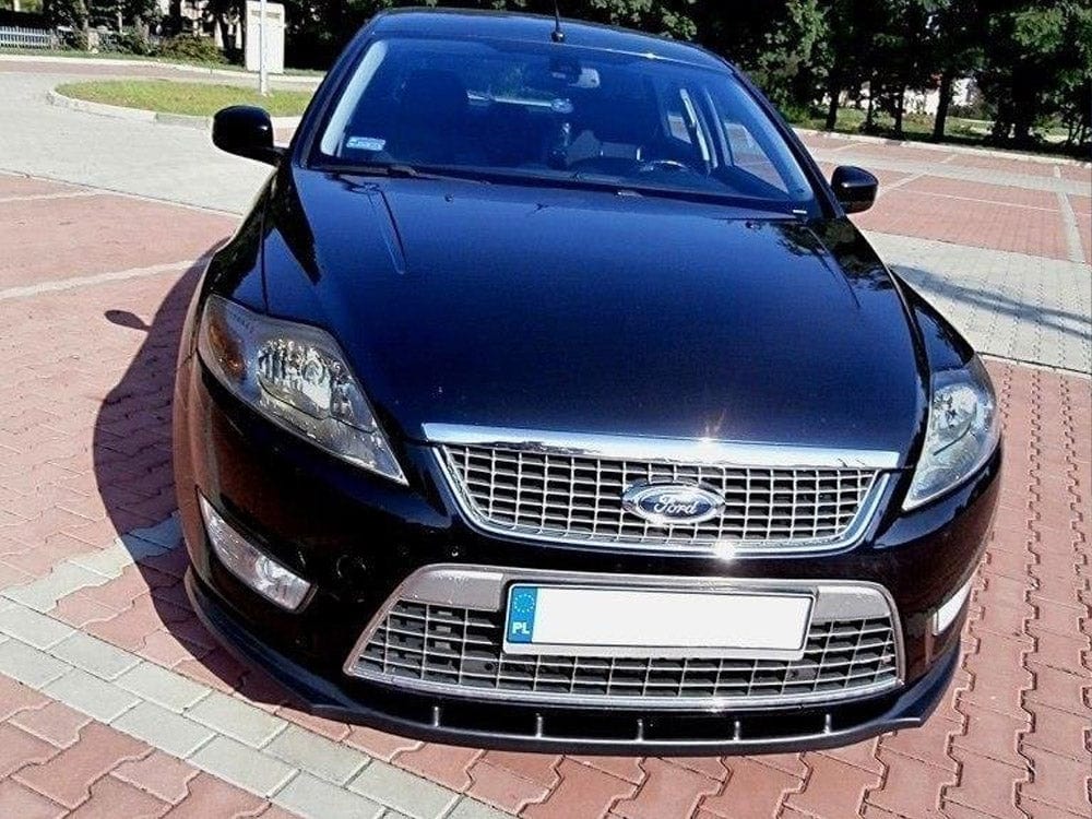 Maxton Design Textured / Yellow Front Splitter Ford Mondeo Mk4 (Preface Model) Maxton Design SR