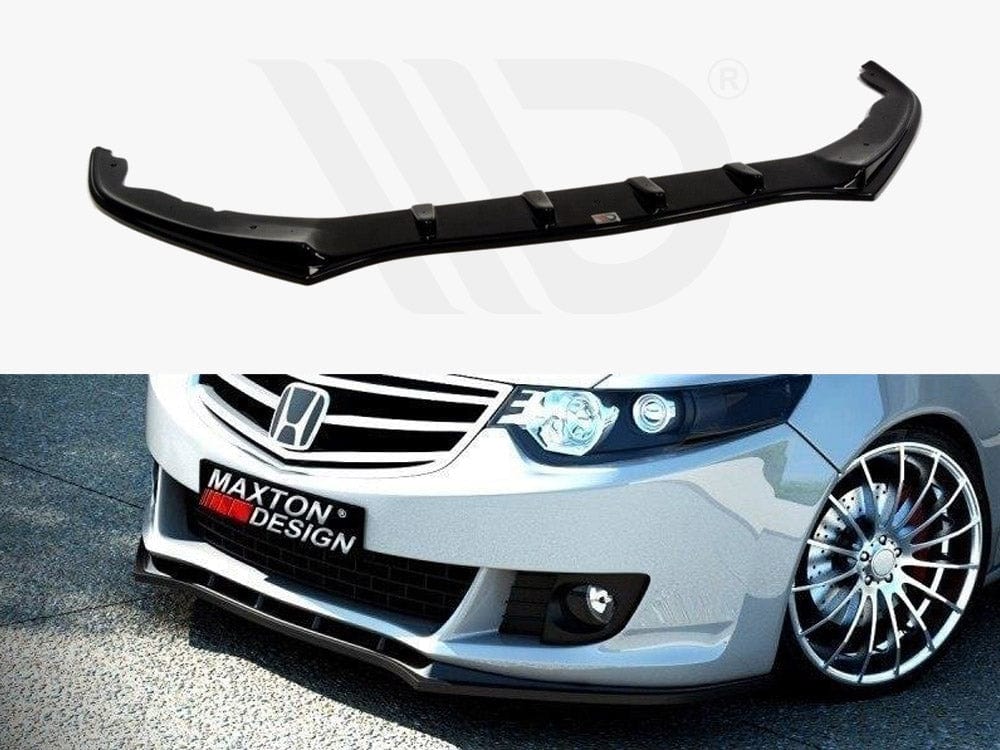 Maxton Design Textured / Yellow Front Splitter Honda Accord MK 8 Pre-face 2008-2011 Maxton Design SR