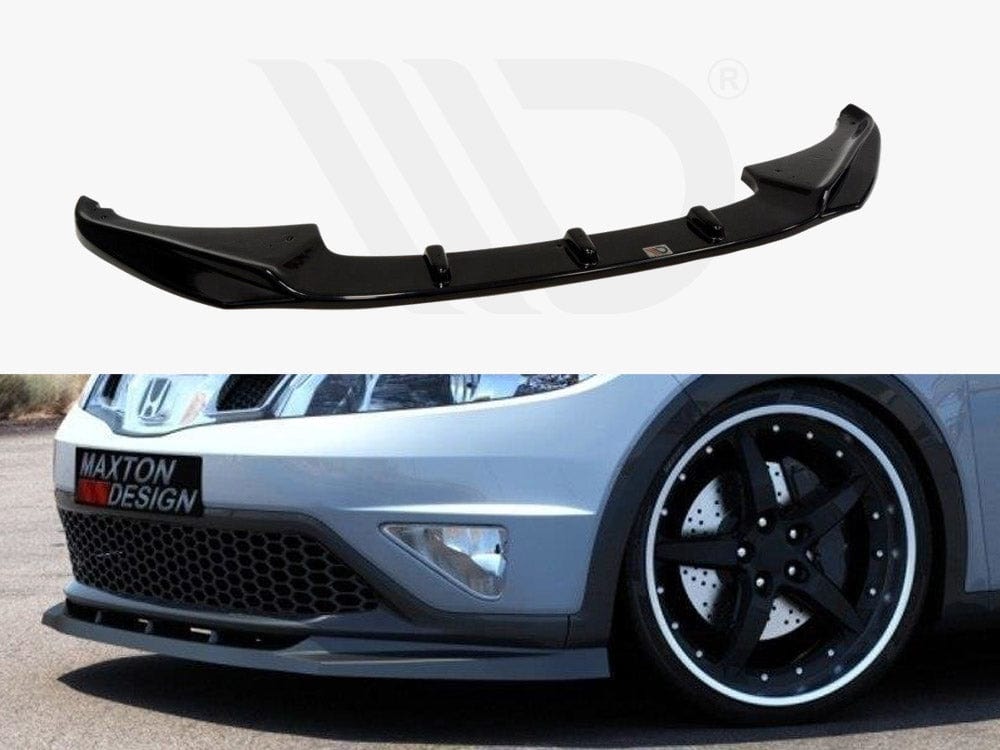 Maxton Design Textured / Yellow Front Splitter Honda Civic MK8 (Facelift) 2009-2011 Maxton Design SR