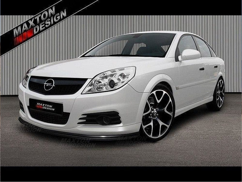 Maxton Design Textured / Yellow Front Splitter Opel Vectra C Opc-line (Facelift) Maxton Design SR