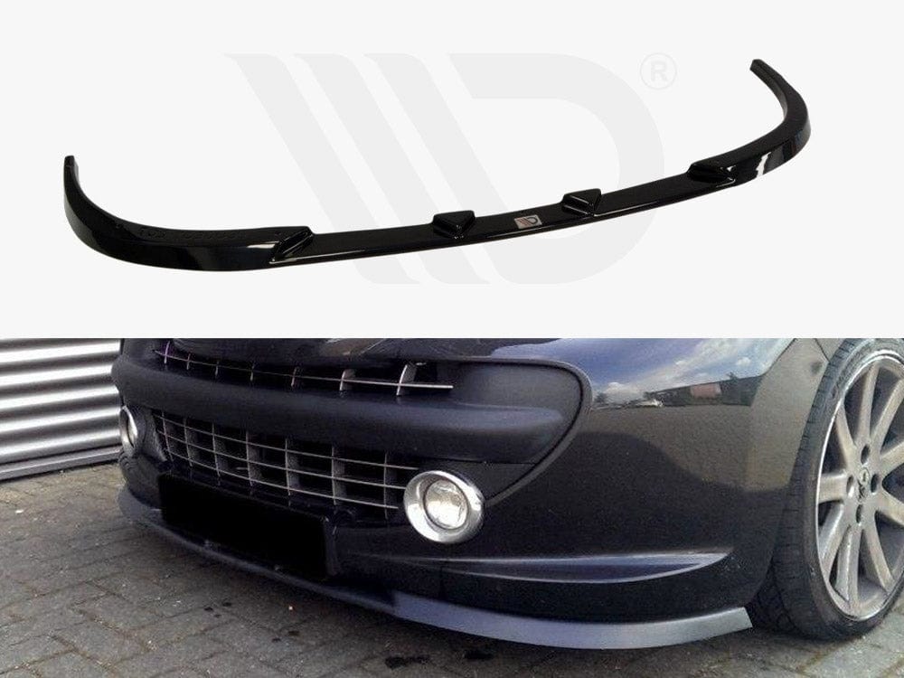 Maxton Design Textured / Yellow Front Splitter Peugeot 207 Standard Preface 2006-09 Maxton Design SR