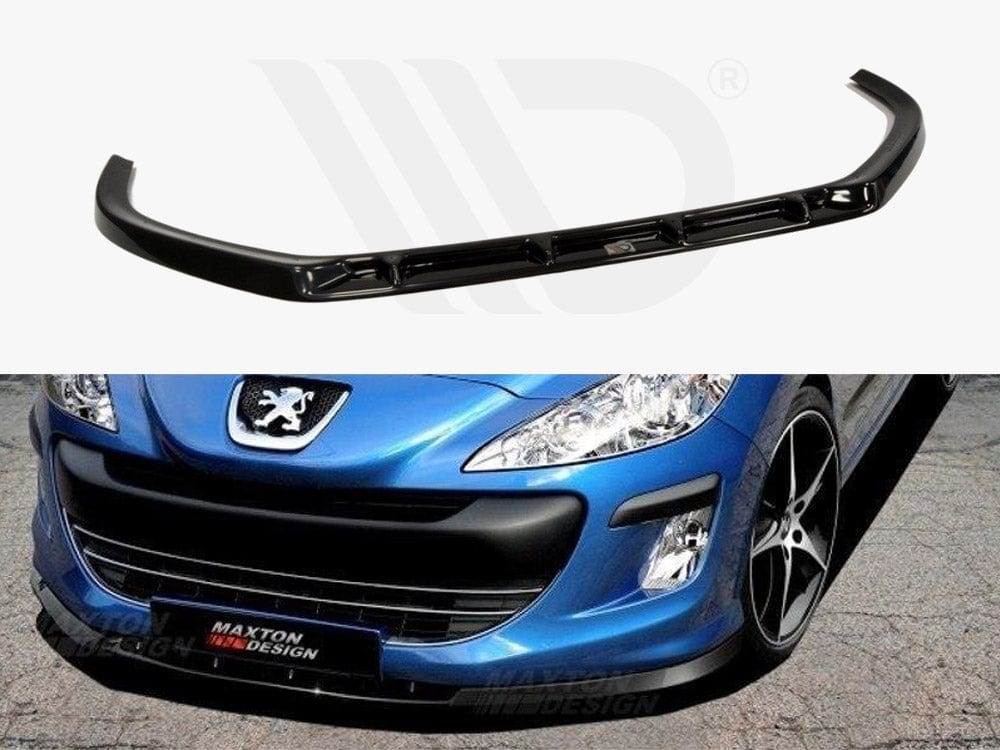 Maxton Design Textured / Yellow Front Splitter Peugeot 308 Preface Model Maxton Design SR