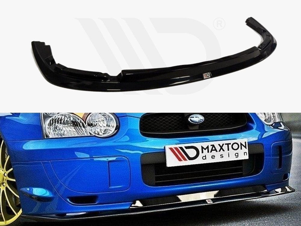 Maxton Design Textured / Yellow Front Splitter Subaru Impreza WRX STI (Blobeye) Maxton Design SR