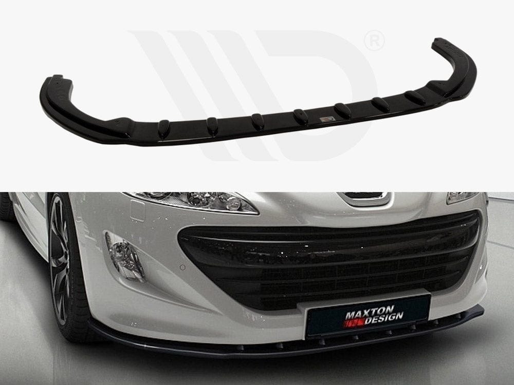Maxton Design Textured / Yellow Front Splitter V.1 Peugeot RCZ 2010-12 Maxton Design SR
