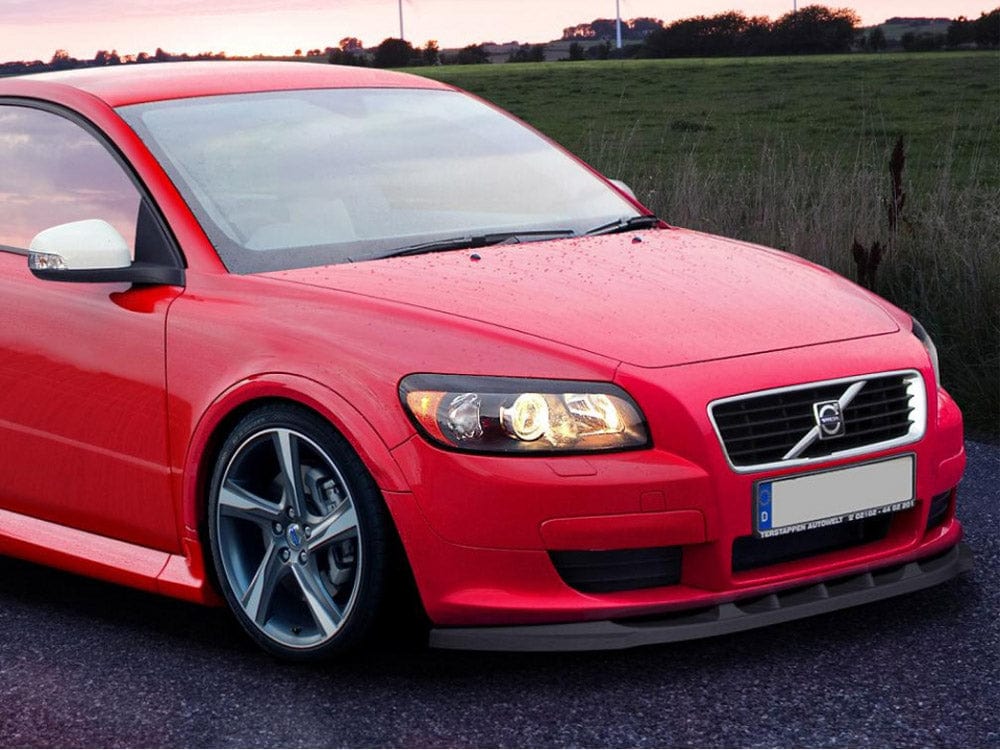 Maxton Design Textured / Yellow Front Splitter Volvo C30 Maxton Design SR